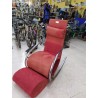 SILLÓN ROJO CON REPOSAPIES INTEGRABLE